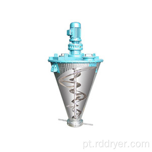 Misturador de parafuso cônico central de pulverização rotativa